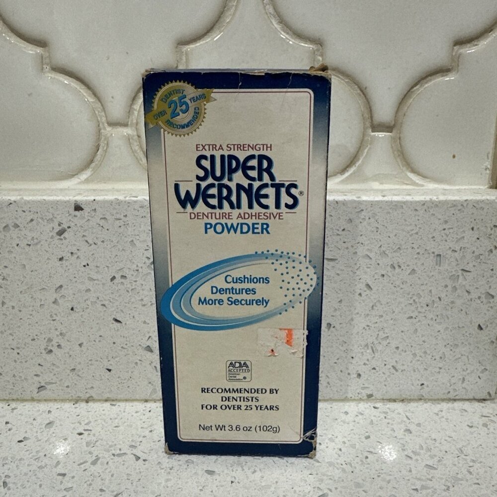 Super Wernet's Denture Adhesive Powder 3.6 oz